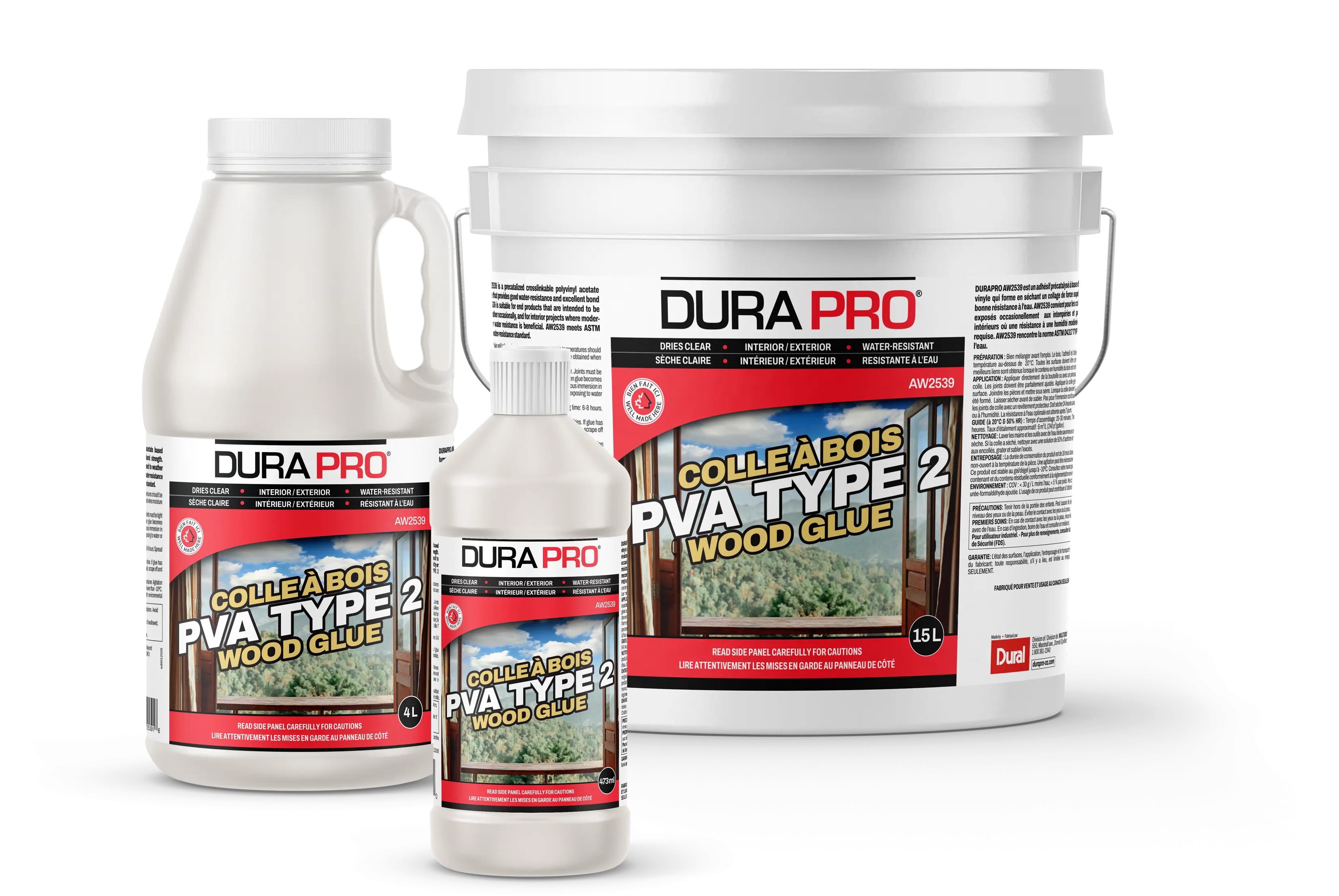 Colle à bois PVA Type 2