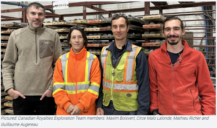 L'équipe d'exploration de Canadian Royalties a remporté le prix Bill Denis de la PDAC