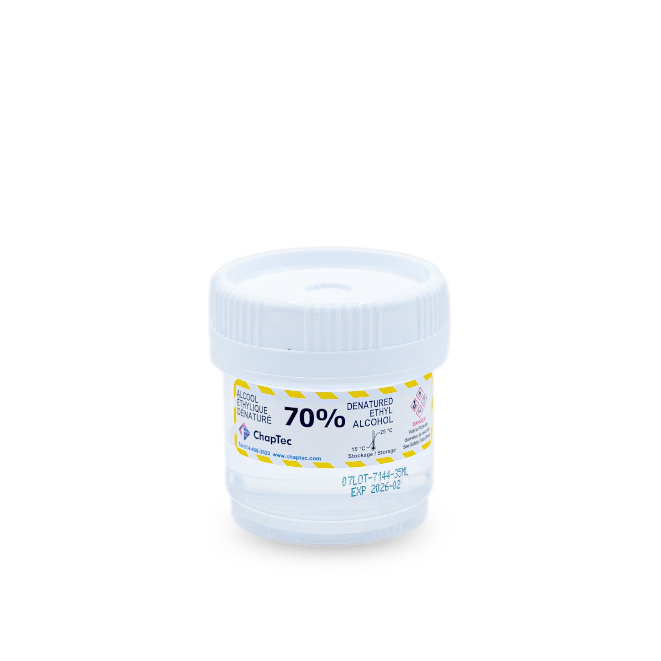 PREFILLED CONTAINERS - DENATURED ETHYL ALCOHOL 70%