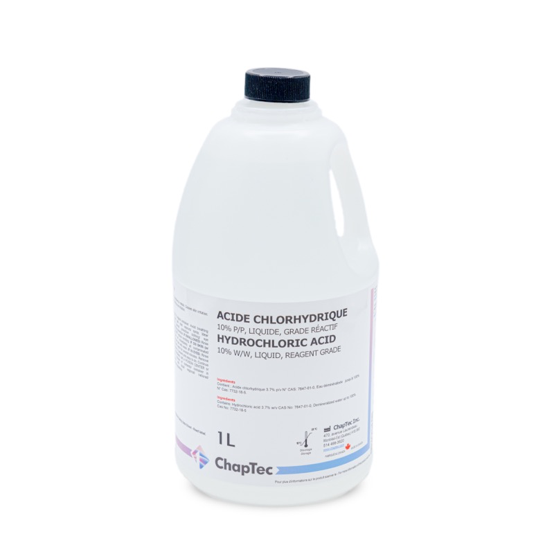 ACIDE CHLORHYDRIQUE (10% P/P, LIQUIDE, GRADE RÉACTIF)