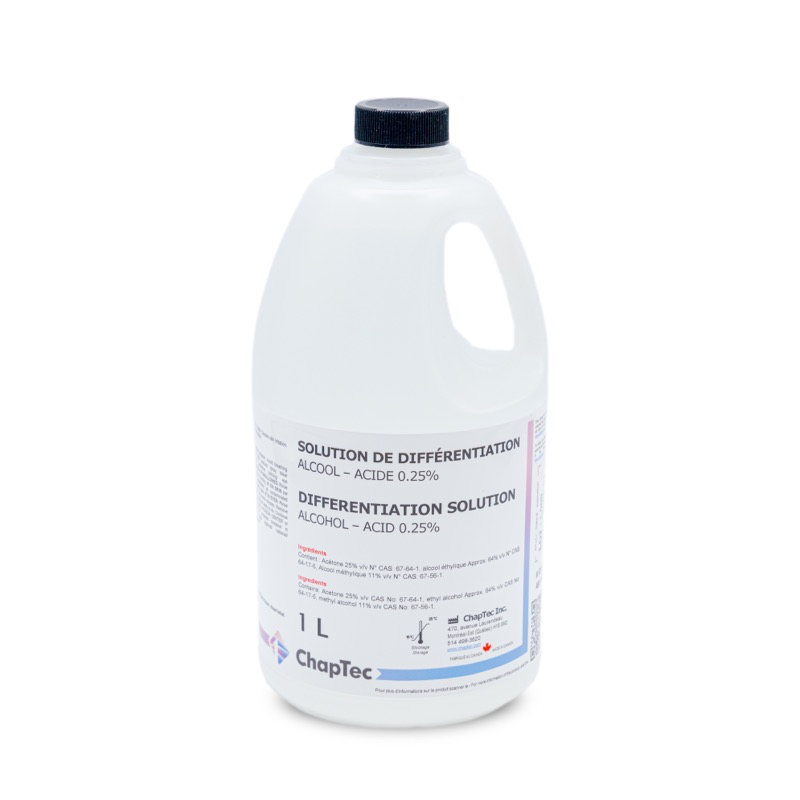 DIFFERENTIATING SOLUTION, ALCOHOL - ACID 0,25%