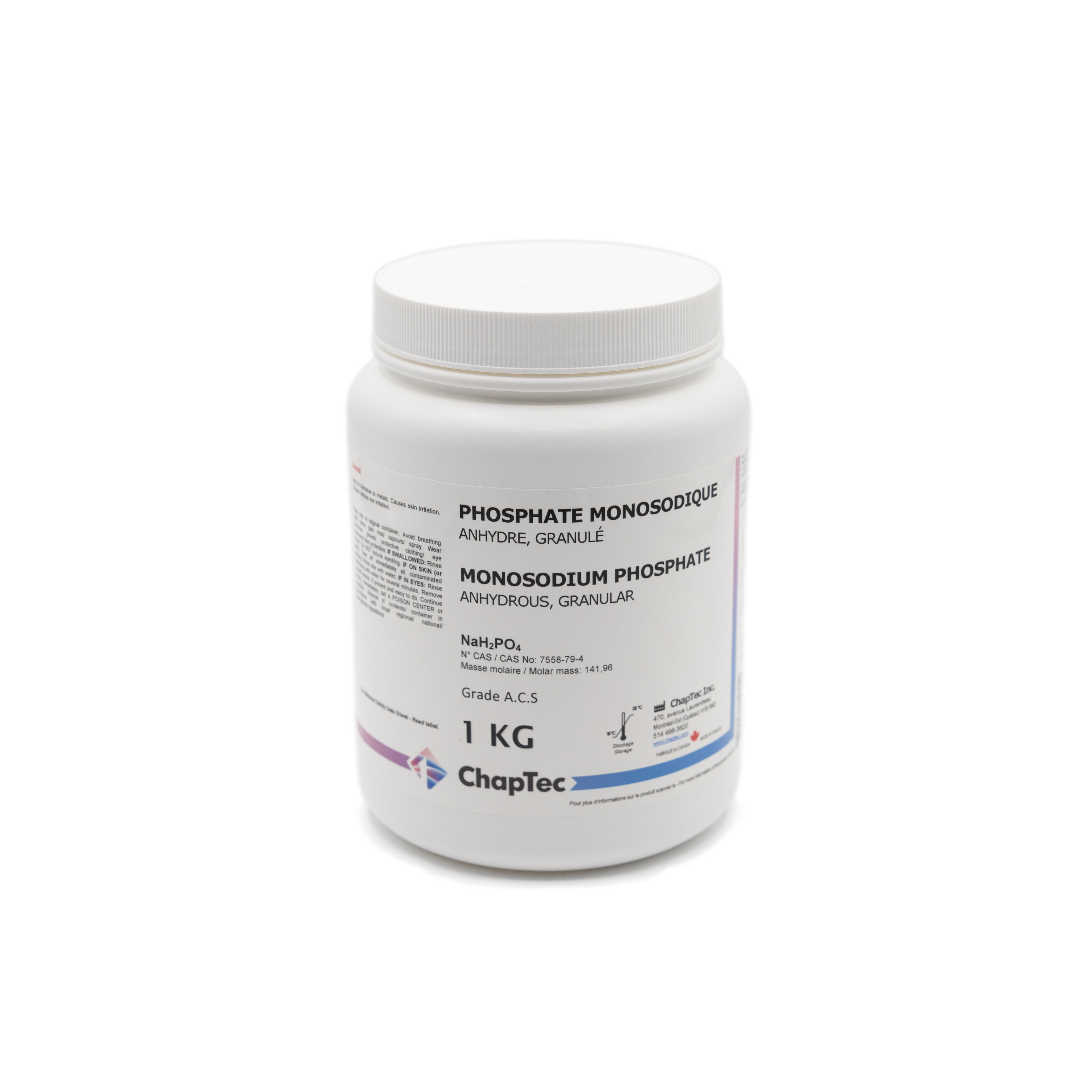 PHOSPHATE MONOSODIQUE (Anhydre, Granulé, Grade A.C.S)