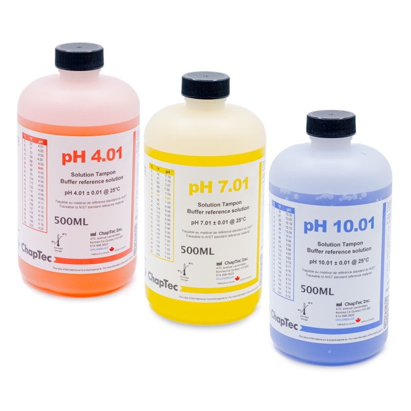 SOLUTION TAMPON PH 7,01 / PH 4.01 / PH 10.01