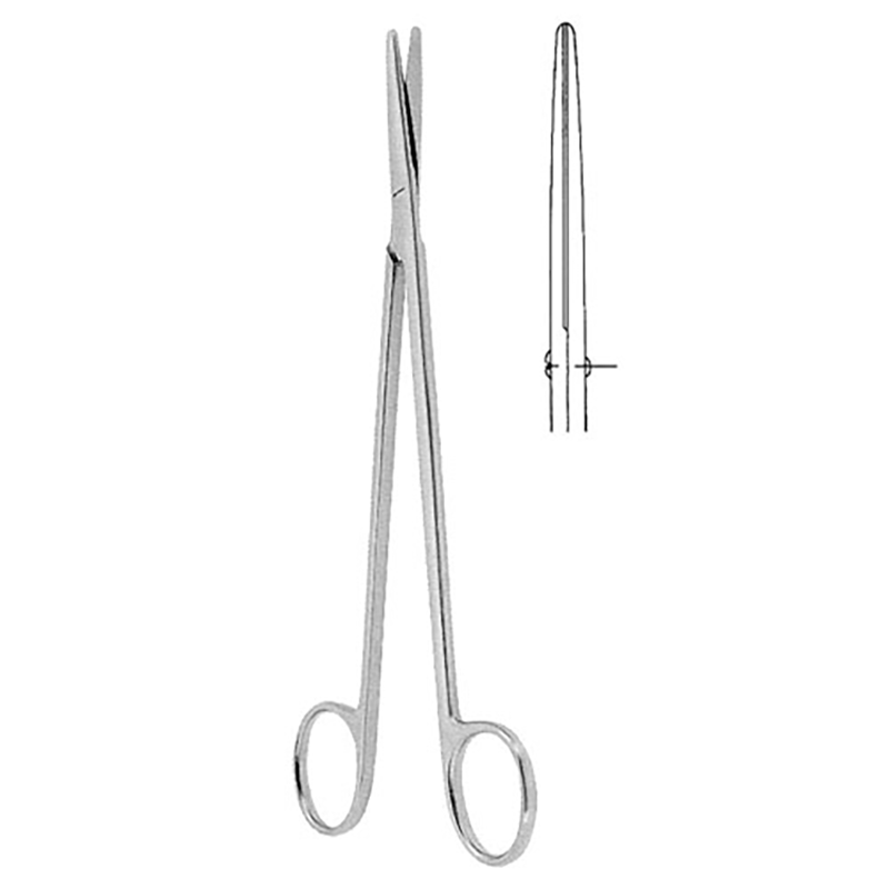 CISEAUX METZENBAUM-NELSON, DROIT, 23CM