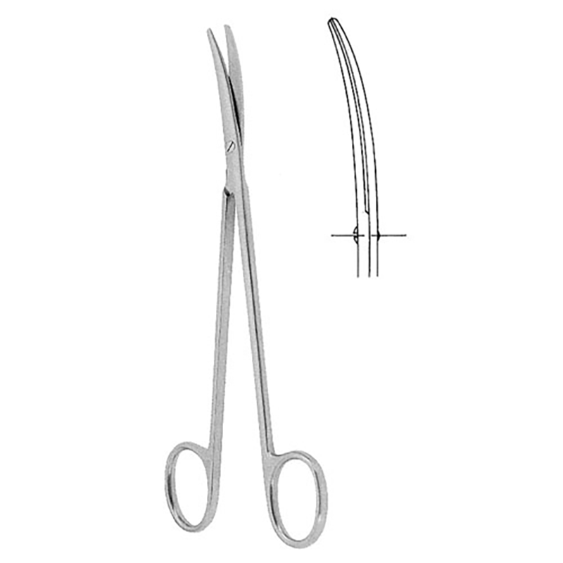 CISEAUX METZENBAUM-NELSON, COURBE, 20CM