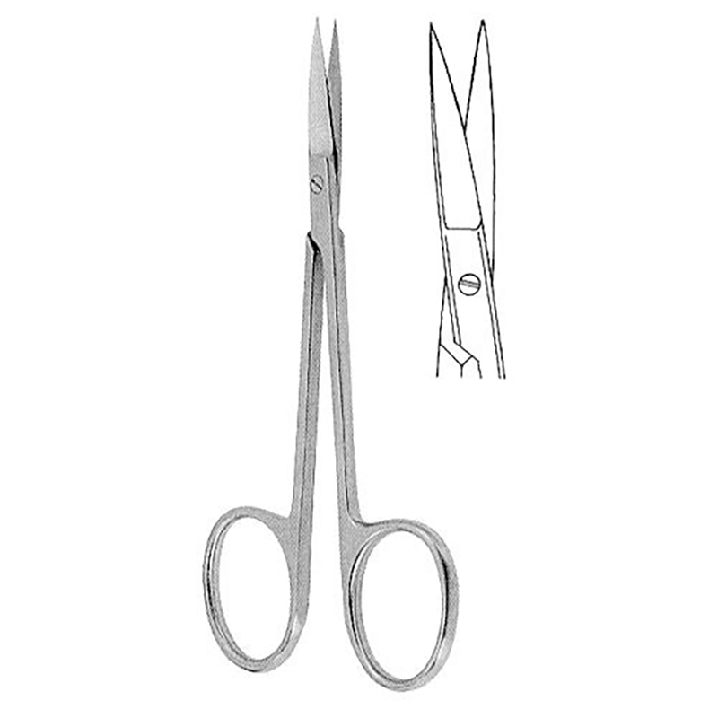 CISEAUX A IRIS, DROIT, 11.5CM