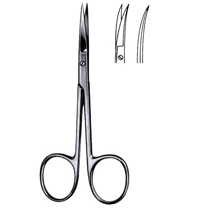 CISEAUX IRIS TIGE CARREE COURBE 11.5CM