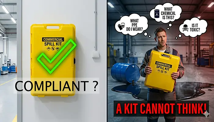 A spill kit cannot think
