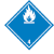 Pictogramme Matières qui, au contact de l'eau, dégagent des gaz inflammables (matières hydroréactives)