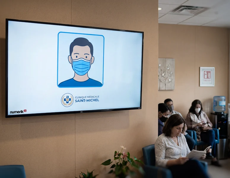 Affichage dynamique num&eacute;rique pour les bureaux professionnels, cliniques et &eacute;tablissements de sant&eacute; : numerik.tv