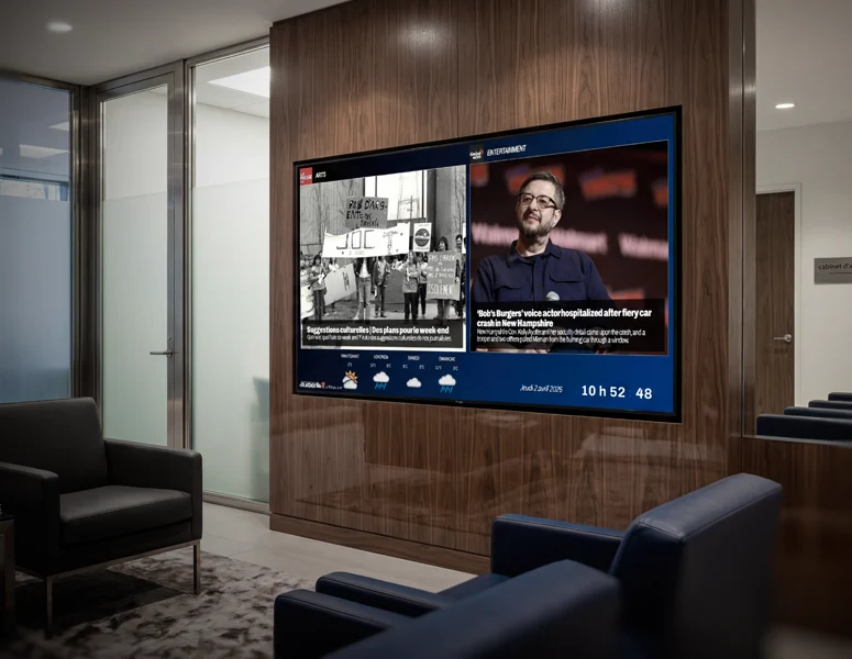 Affichage dynamique num&eacute;rique pour les bureaux professionnels, cliniques et &eacute;tablissements de sant&eacute; : numerik.tv