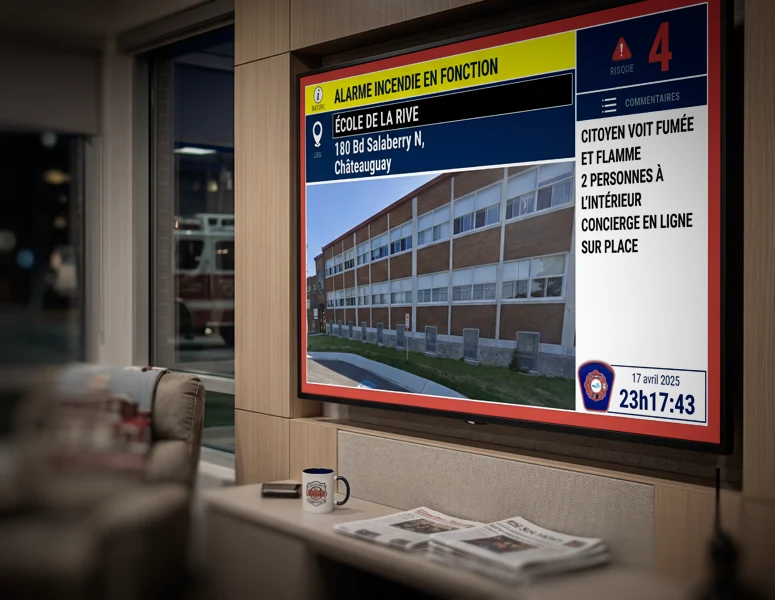 Affichage dynamique num&eacute;rique pour les services d'urgence municipaux : numerik.tv