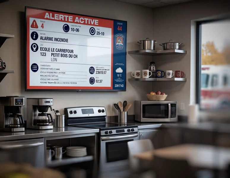 Affichage dynamique num&eacute;rique pour les services d'urgence municipaux : numerik.tv