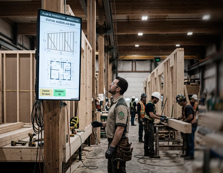 Affichage num&eacute;rique dynamique pour les industries manufacturi&egrave;res, usines et entrep&ocirc;ts : numerik.tv