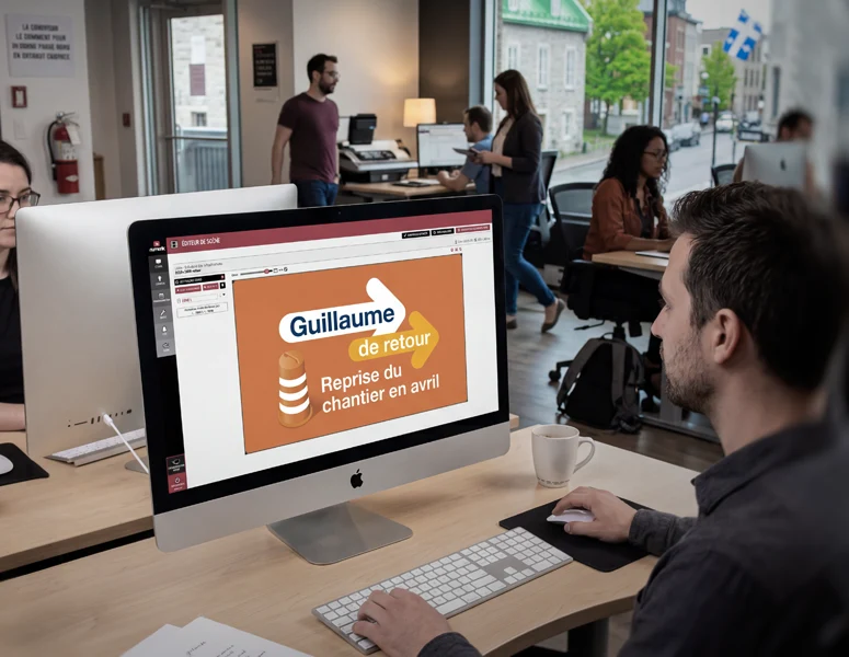 Affichage num&eacute;rique dynamique pour les industries manufacturi&egrave;res, usines et entrep&ocirc;ts : numerik.tv