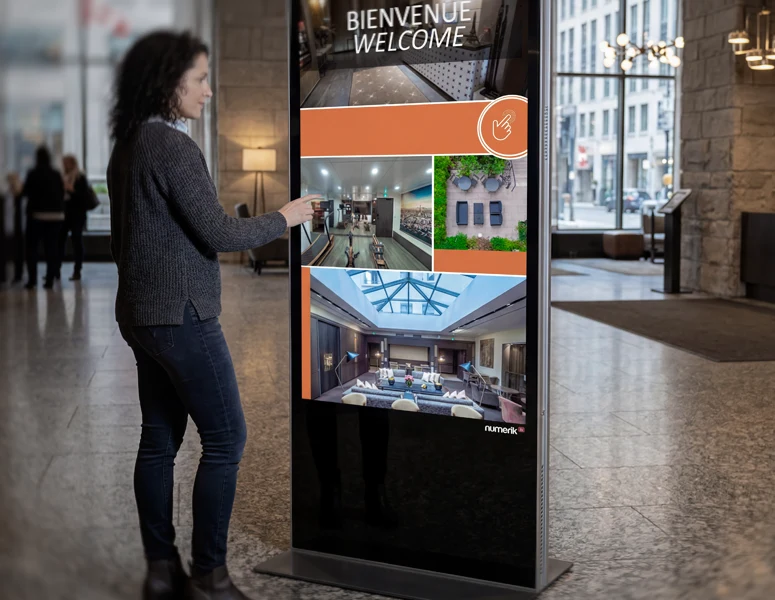 Affichage dynamique num&eacute;rique pour le commerce de d&eacute;tail et les centres d’achats : numerik.tv