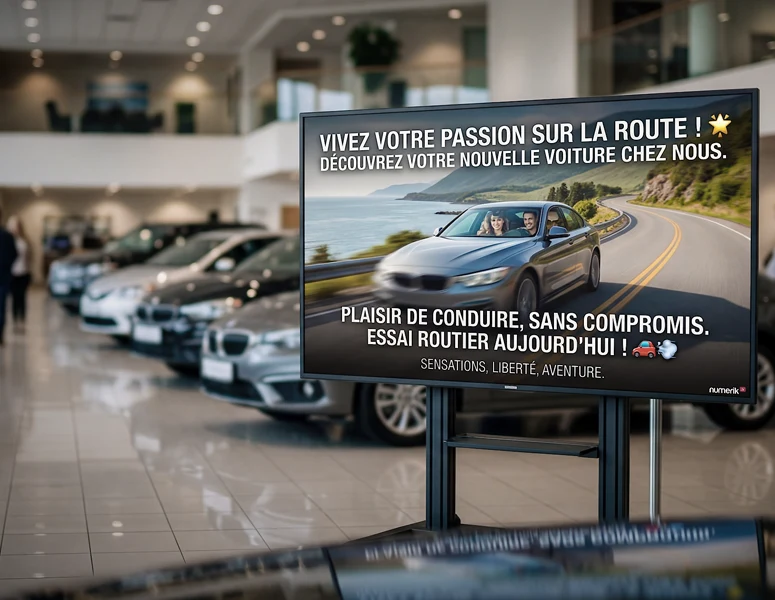 Affichage dynamique num&eacute;rique pour le commerce de d&eacute;tail et les centres d’achats : numerik.tv