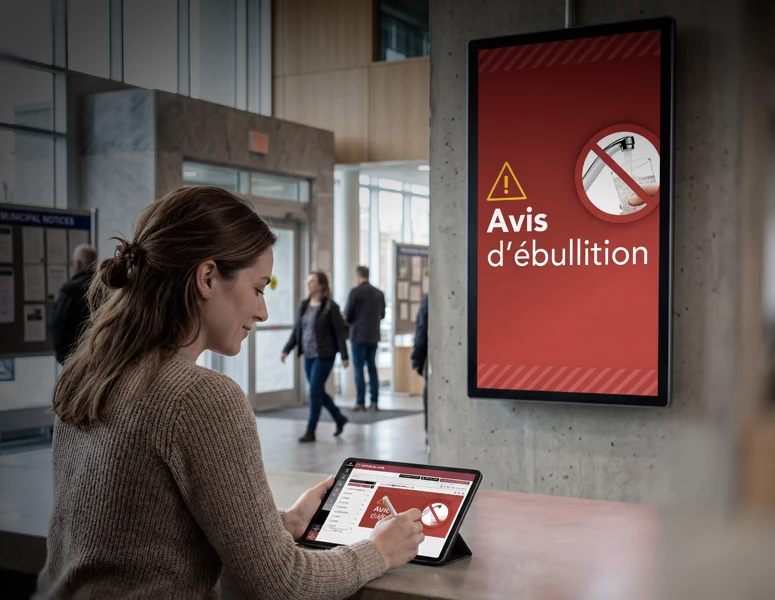 Affichage num&eacute;rique dynamique pour les villes et municipalit&eacute;s : numerik.tv