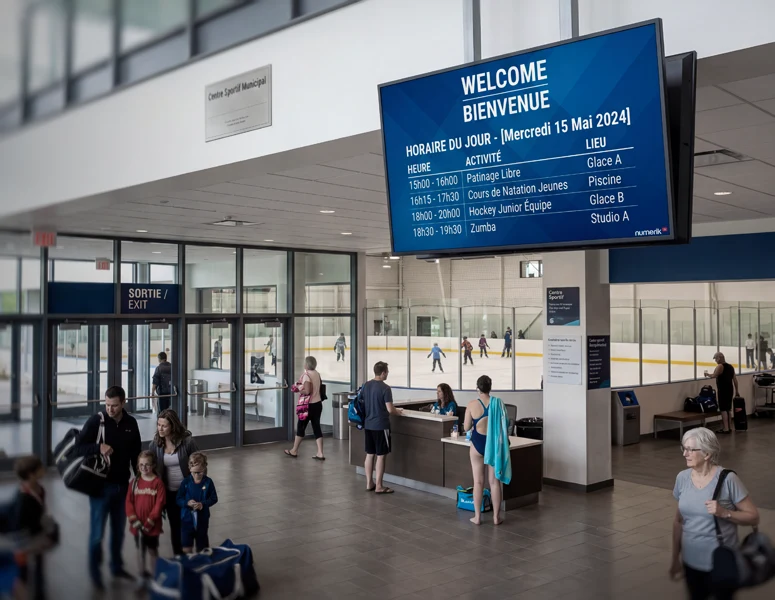 Affichage num&eacute;rique dynamique pour les villes et municipalit&eacute;s : numerik.tv