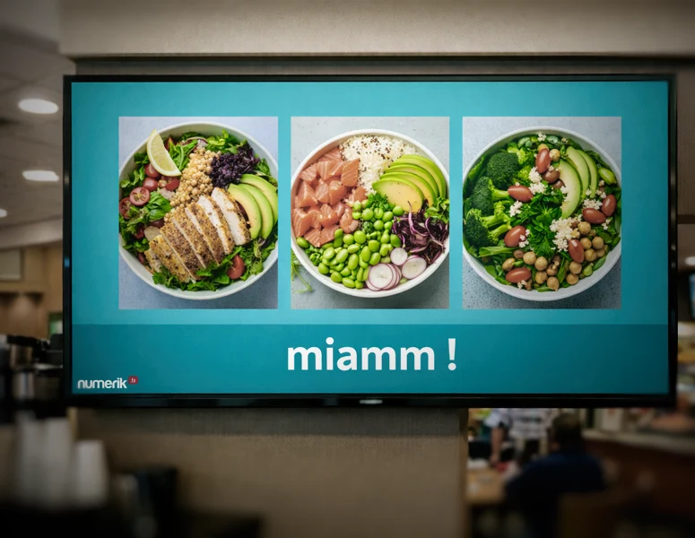 Affichage dynamique numérique pour le secteur de la restauration : numerik.tv