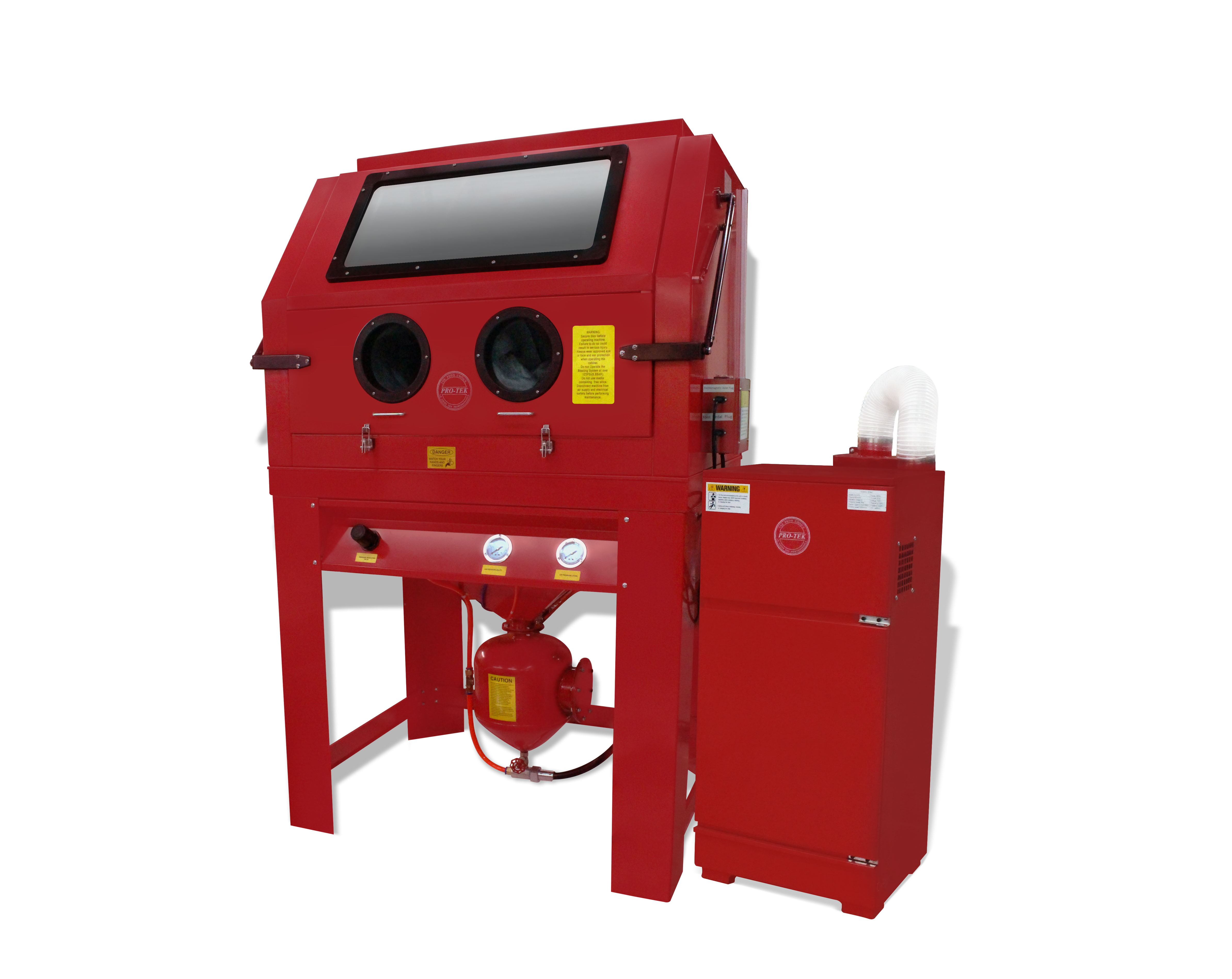 High Pressure Sandblast Cabinet With Vacuum Pro Teksprayequipment Com