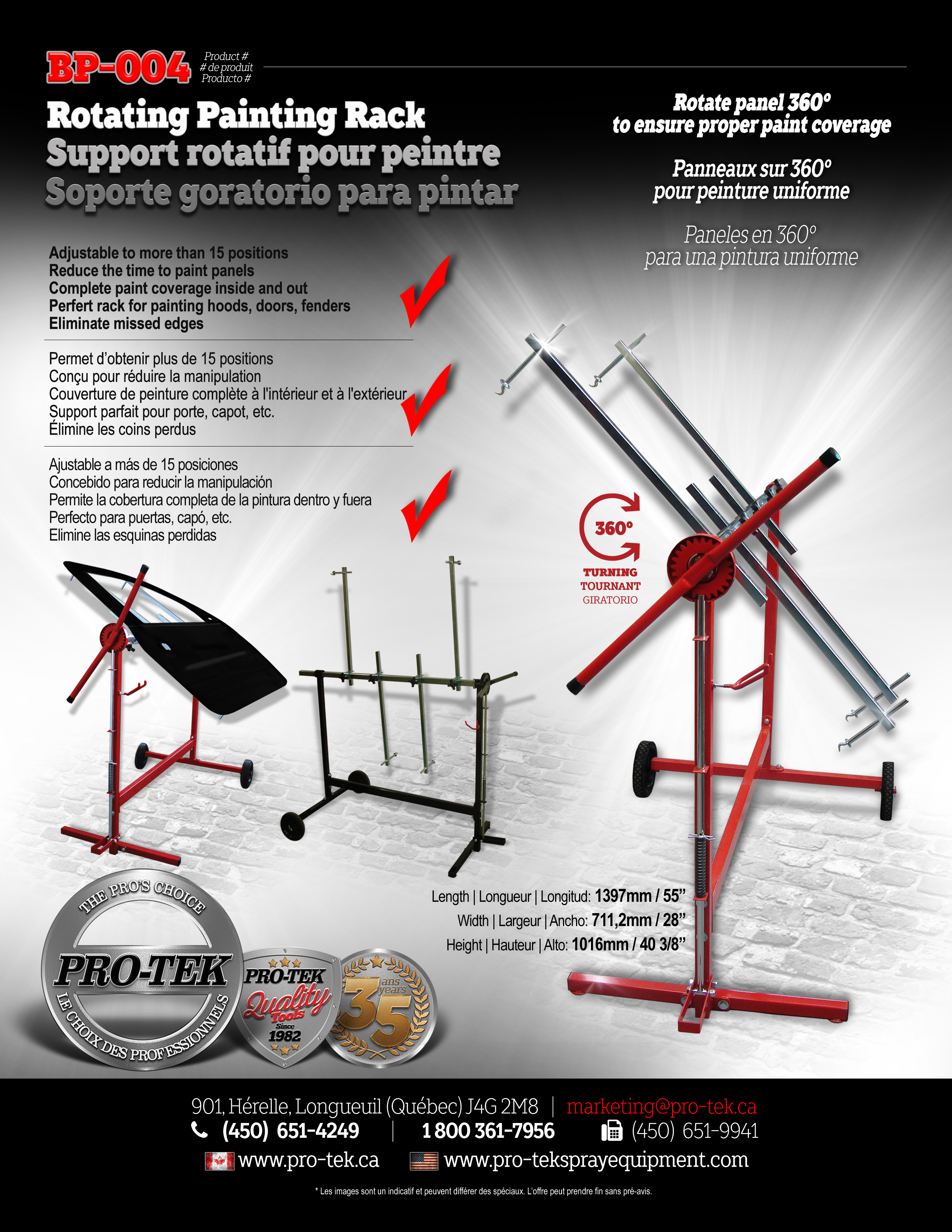 Rotating Painting Rack - pro-teksprayequipment.com