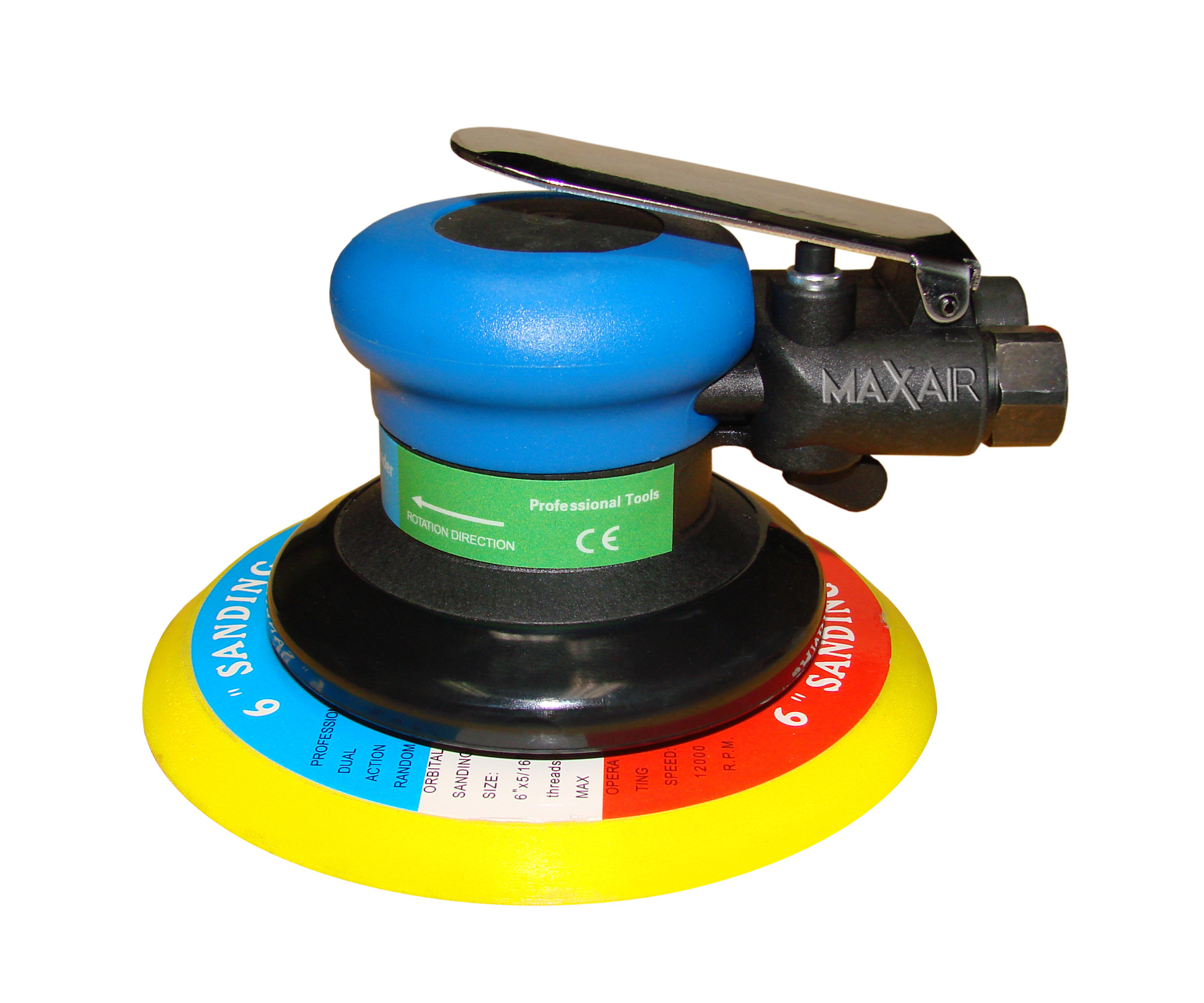 6’’ PROFESSIONAL ORBITAL SANDER WITH HOOKIT PAD (3/16” ORBIT)5MM